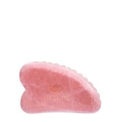 CRYSTALLOVE 3D gua sha näomassaaži taldrik roosast kvartsist цена и информация | Массажеры для лица, инструменты для чистки лица | kaup24.ee