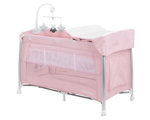 Дорожная кроватка манеж с двухуровневым дном Kikkaboo Dessine Moi Pink цена и информация | Манежи для детей | kaup24.ee