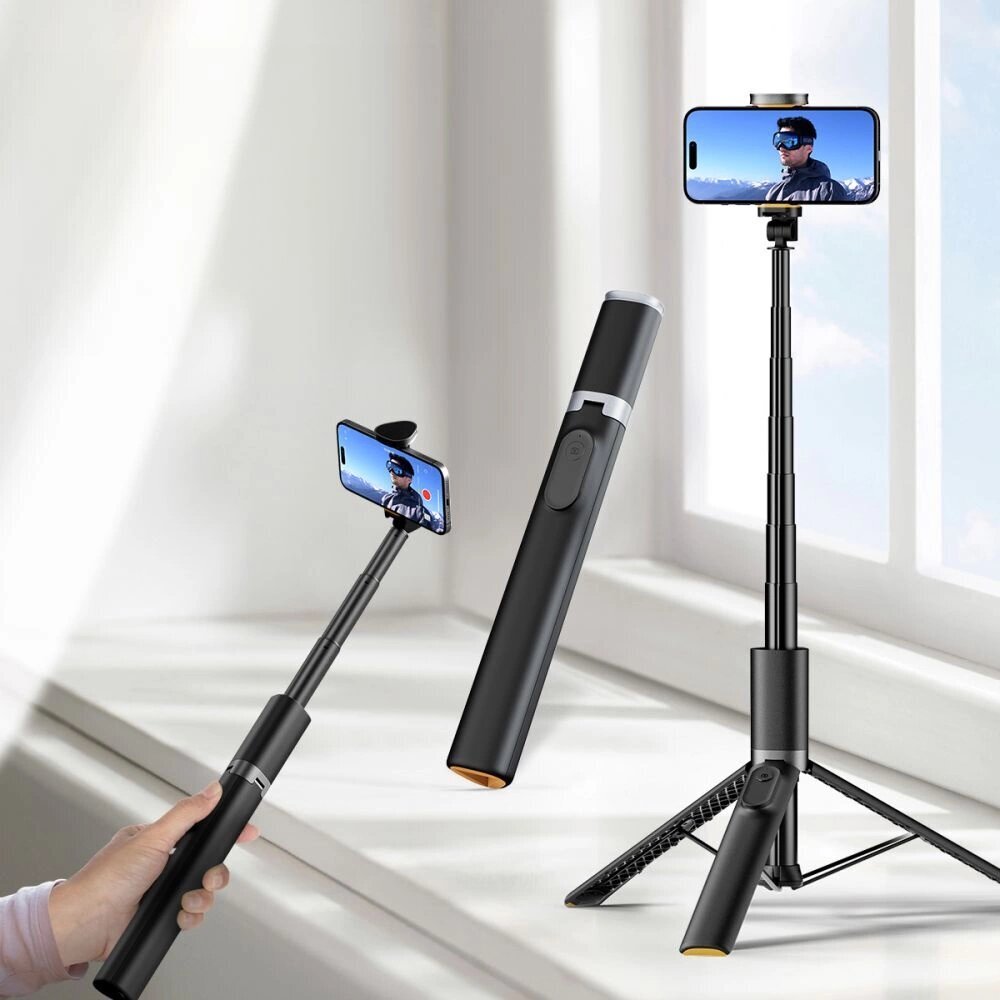 Tech-Protect statiiv-käsistatiiv Selfie Stick Tripod L08S, must цена и информация | Telefoni kaaned, ümbrised | kaup24.ee