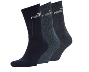 Puma meeste sokid, 3 paari 883296*04, tumesinine+sinine hind ja info | Meeste sokid | kaup24.ee