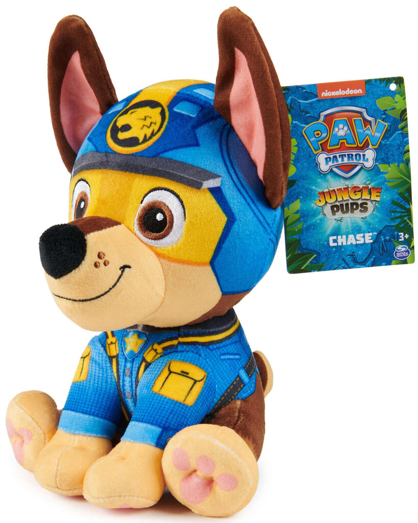 Maskott Paw Patrol Jungle Pups Chase pehme pehmo koer 18 cm цена и информация | Pehmed mänguasjad | kaup24.ee