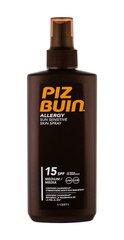 Спрей защитный лосьон от солнца для чувствительной кожи Piz Buin Allergy SPF 15 200 мл цена и информация | Кремы от загара | kaup24.ee