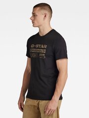 T-särk G-STAR Distressed Originals Slim Black D24420 336 6484 560023552 hind ja info | Meeste T-särgid | kaup24.ee