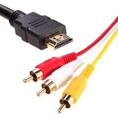 HDMI-kaabel VGA-le + heli 3x Chinch RCA hind ja info | Nutiseadmed ja aksessuaarid | kaup24.ee