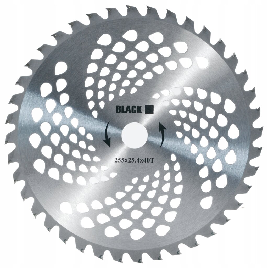 WIDIA puidulõiketera 255mm 40 hammast T40 Must hind ja info | Aiatööriistade lisatarvikud | kaup24.ee
