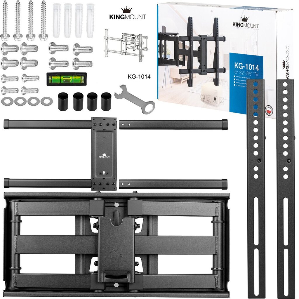 KING MOUNT LCD-konsool KG-1014 32-85 tolli цена и информация | Teleri seinakinnitused ja hoidjad | kaup24.ee
