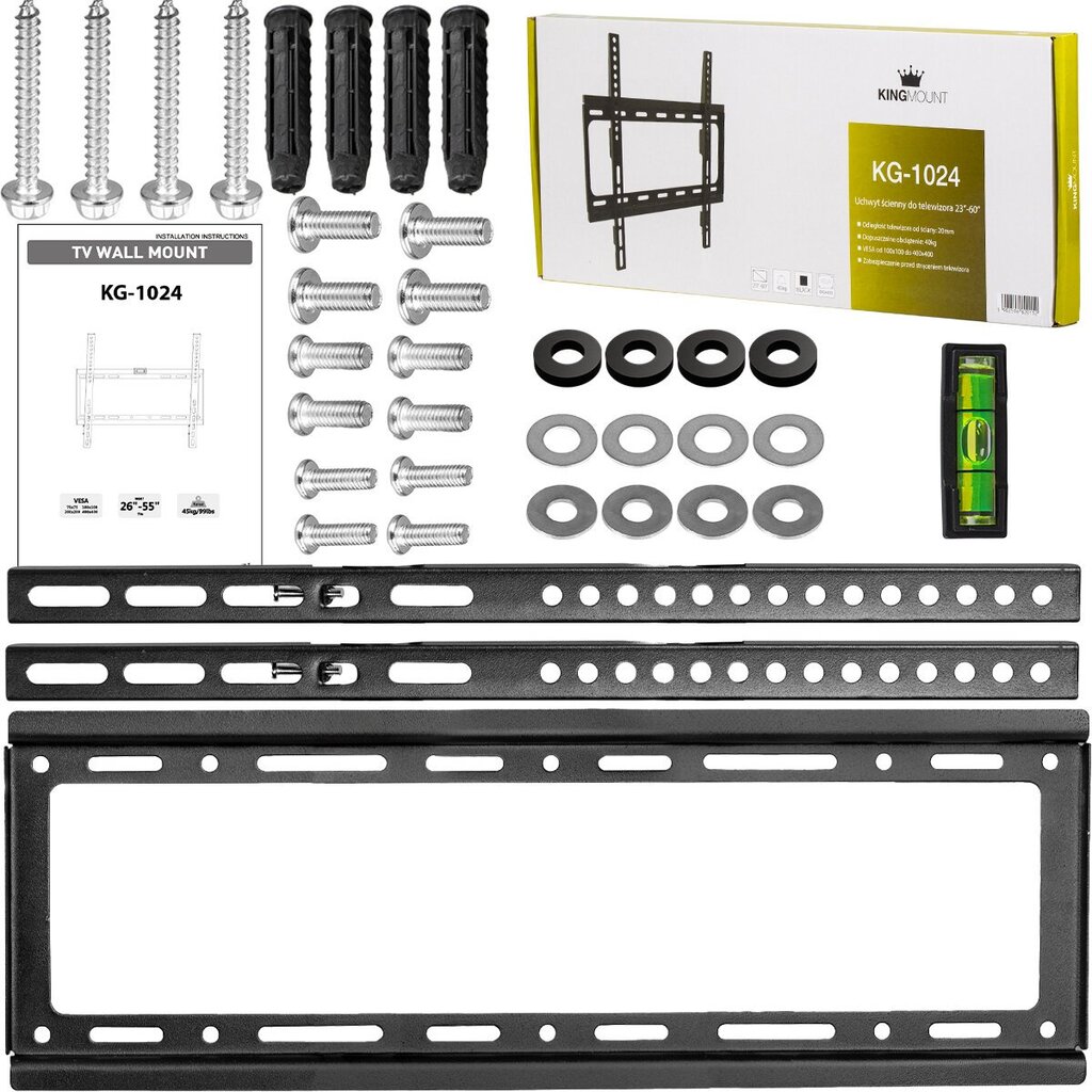 KG-1024 23-60-tolline LCD-konsool KING MOUNT цена и информация | Teleri seinakinnitused ja hoidjad | kaup24.ee