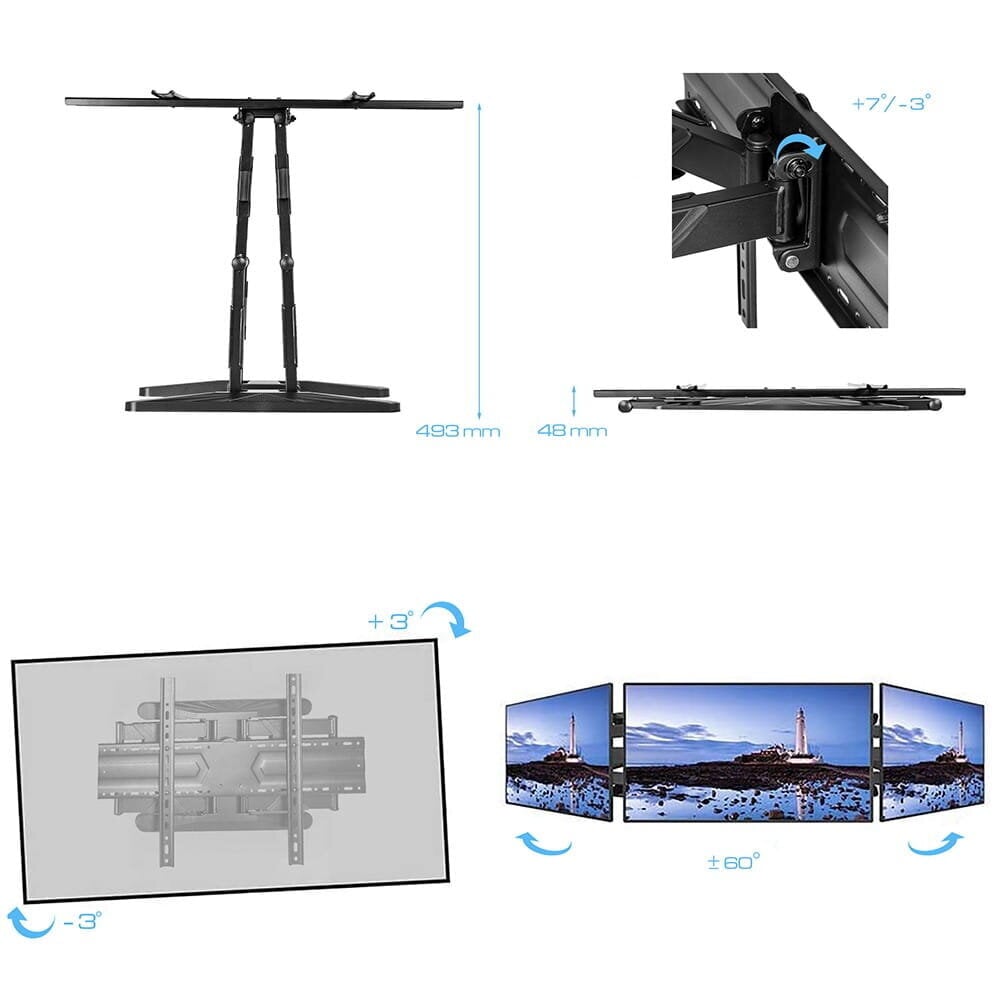 KG-1025 32-85" LCD teleri klamber KING MOUNT цена и информация | Teleri seinakinnitused ja hoidjad | kaup24.ee