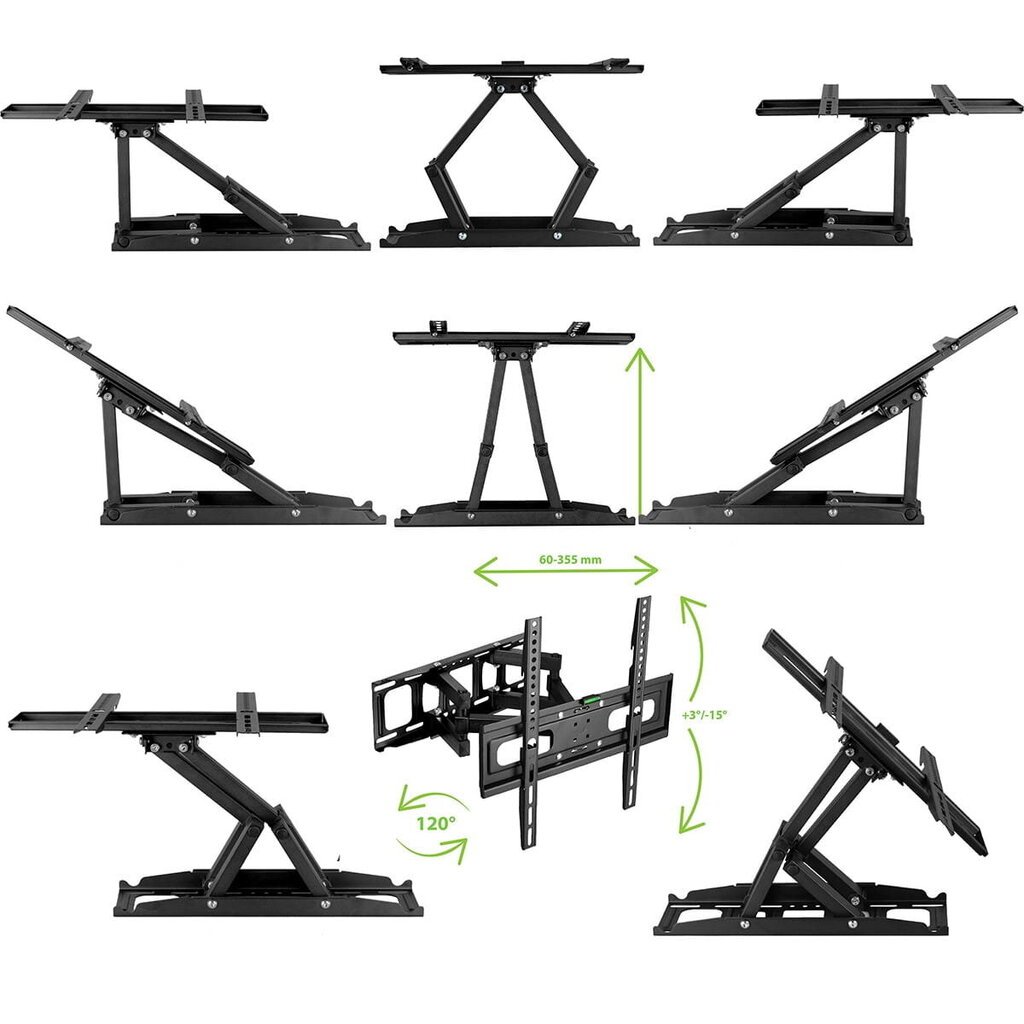 KG-1030 Texas 32-70-tolline LCD-konsool KING MOUNT цена и информация | Teleri seinakinnitused ja hoidjad | kaup24.ee