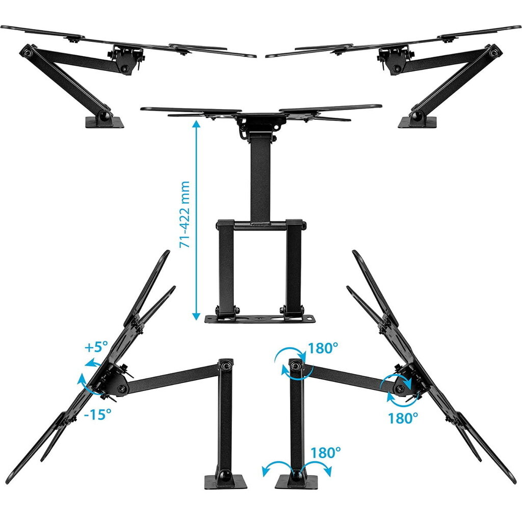 Telerihoidik 22-65" 400x400 KG-1032 Florida KING MOUNT цена и информация | Teleri seinakinnitused ja hoidjad | kaup24.ee