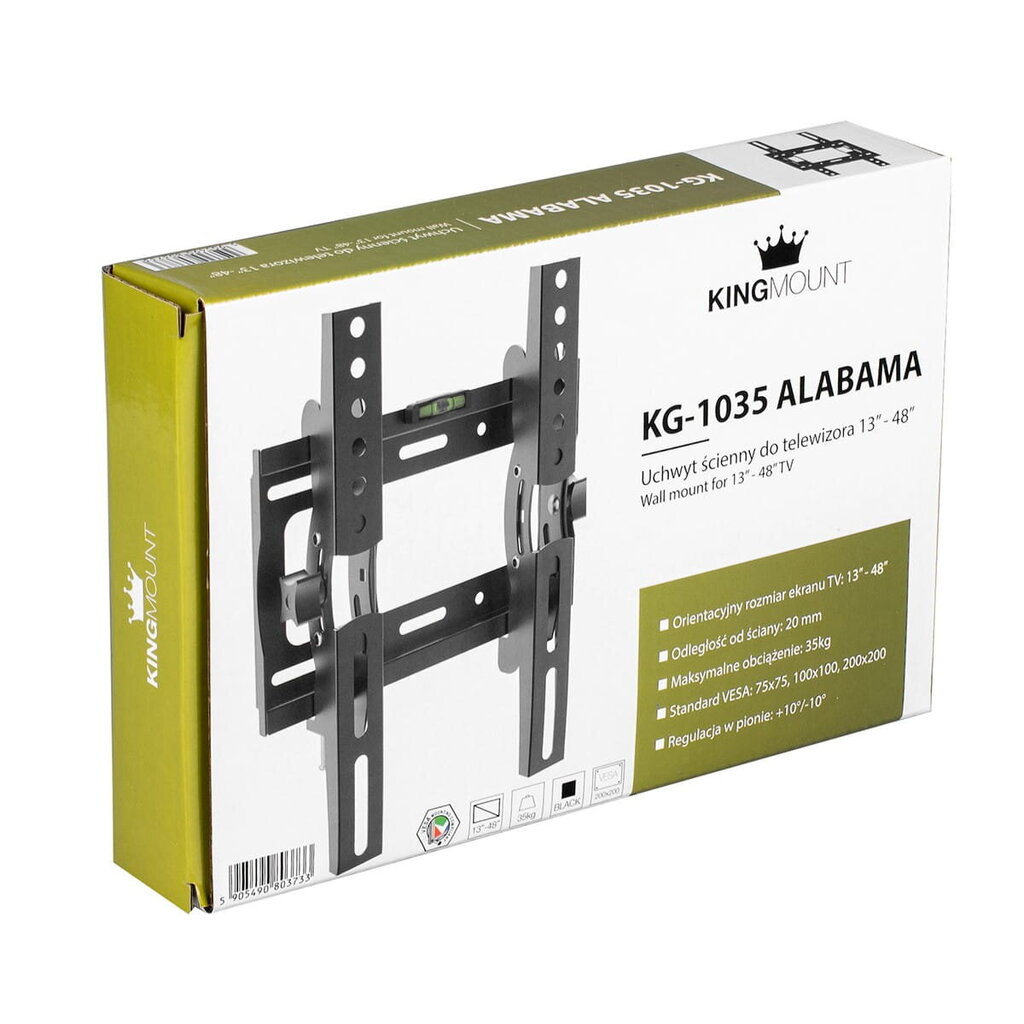 Telerihoidik 13-48" 200x200 KG-1035 Alabama KING MOUNT цена и информация | Teleri seinakinnitused ja hoidjad | kaup24.ee