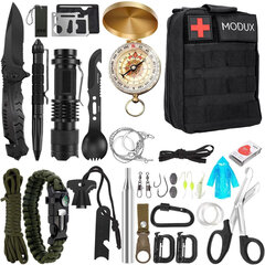 Тактический комплект выживания "Survival bag" Modux 40-В-1 цена и информация | Туристические ножи, многофункциональные приборы | kaup24.ee
