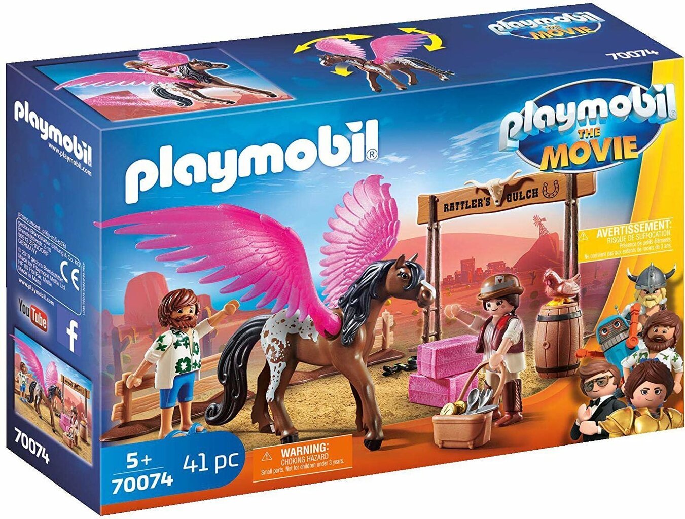 70074 PLAYMOBIL® The Movie Marla ja Delo lendava hobusega hind ja info | Klotsid ja konstruktorid | kaup24.ee