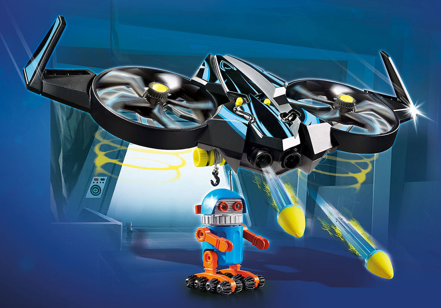 70071 PLAYMOBIL® The Movie Robot drooniga hind ja info | Klotsid ja konstruktorid | kaup24.ee