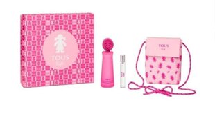 Parfüümikomplekt Tous Kids Girl Eau De Toilette Set lastele: tualettvesi EDT, 100 ml + tualettvesi EDT, 15 ml + käekott hind ja info | Laste parfüümid | kaup24.ee