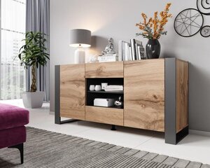 Комод Cama Meble Wood, 164x44x80 см, коричневая цена и информация | Комоды | kaup24.ee