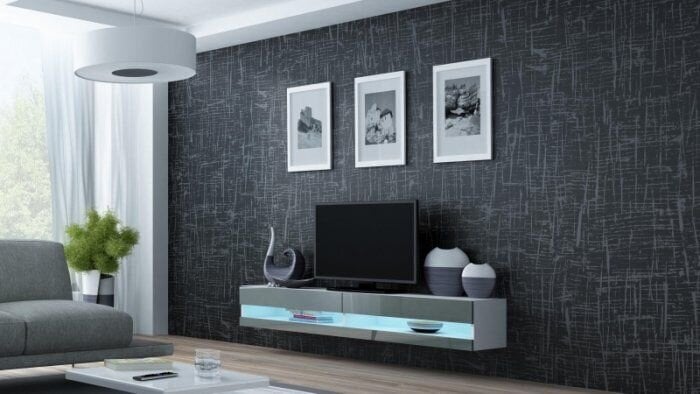 TV alus Cama Meble Vigo, 180x30x40 cm, valge цена и информация | TV alused | kaup24.ee