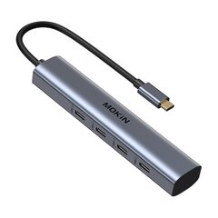 MOKiN USB-C Hub with 10Gbps 4 USB-C Ports (silver) цена и информация | Адаптеры и USB-hub | kaup24.ee