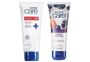 Kätekreemide komplekt Avon Care Recovery/Berry Fusion, 2x75ml hind ja info | Kehakreemid, kehaspreid | kaup24.ee