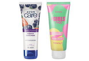 Kätekreemide komplekt Avon Care: Berry Fusion/Girls Rule, 2x75ml hind ja info | Kehakreemid, kehaspreid | kaup24.ee