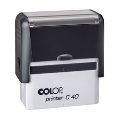 Tempel Colop Printer C40, must korpus, värvitu alus, 1 tk hind ja info | Kirjatarbed | kaup24.ee