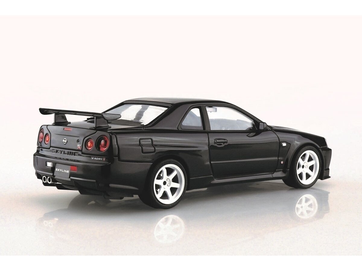 Aoshima - Nissan Skyline R34 GT-R V-Spec II '02 Custom Wheel, 1/24, 06695 цена и информация | Klotsid ja konstruktorid | kaup24.ee