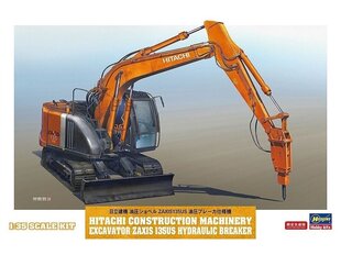 Hasegawa - Hitachi Construction Machinery Excavator Zaxis 135US Hydraulic Breaker, 1/35, 66109 цена и информация | Конструкторы и кубики | kaup24.ee