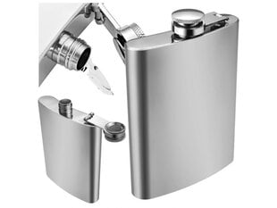 SILVER STAINLESS STEEL METAL PILLAR 240ml hõbe hind ja info | Klaasid, tassid ja kannud | kaup24.ee