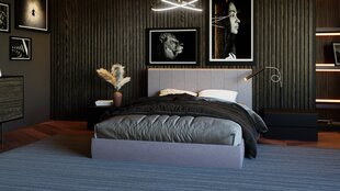 Кровать Sapnas.eu PARYŽIUS, 140x200см, серый цена и информация | Кровати | kaup24.ee