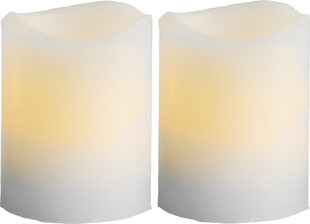 Светодиодная свеча Pillar 2 шт. Май цена и информация | Подсвечники, свечи | kaup24.ee