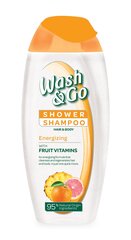 Wash & Go Shampoo Shampoo Melly с энергией с фруктами, 250 мл, 6 упаковочных наборов цена и информация | Масла, гели для душа | kaup24.ee