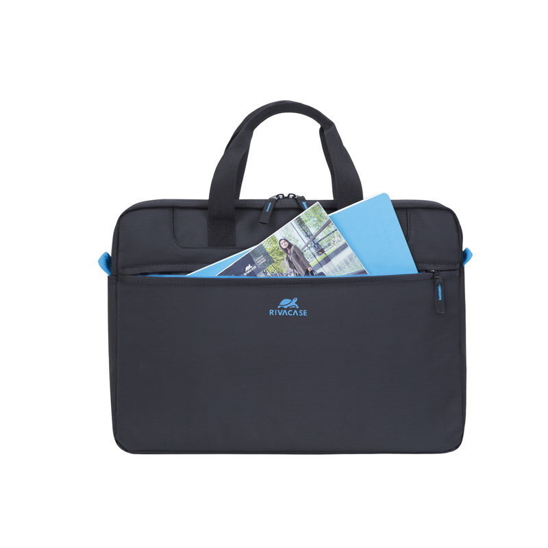 RivaCase 8027 Laptop bag 14" /12, must цена и информация | Sülearvutikotid | kaup24.ee