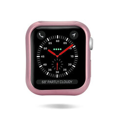 Kaitseümbris Apple Watch 4 44mm pink and transparent hind ja info | Nutikellade ja nutivõrude tarvikud | kaup24.ee