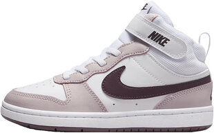 Nike Lastejalatsid Court Borough Mid 2 White Violet CD7783 118 CD7783 118/2.5 hind ja info | Spordi- ja vabaajajalatsid meestele | kaup24.ee