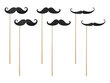 Aksessuaarid fotosessiooniks Moustache (1 karp/ 40 pakki) (1 pakk / 6 tk) цена и информация | Peokaunistused | kaup24.ee