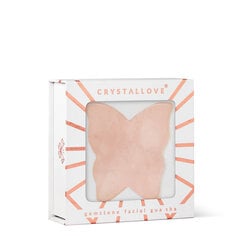 CRYSTALLOVE Rose Quartz Guasha Butterfly näomassaažiplaat hind ja info | Näopuhastus- ja massaažiseadmed | kaup24.ee