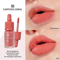 Peripera INK AIRY VELVET 003 Cartoon Coral (AD) - atspalvis do ust цена и информация | Помады, бальзамы, блеск для губ | kaup24.ee