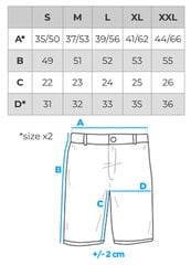 Lühikesed püksid mehed Ombre W531 hind ja info | Meeste lühikesed püksid | kaup24.ee