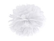 Pom pom, valge, 35 cm цена и информация | Peokaunistused | kaup24.ee