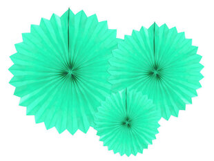 Riputatav dekoratsioon - lehvik Light Mint 20-40 cm (1 karp/ 50 tk) (1 pakk/3 tk) hind ja info | Peokaunistused | kaup24.ee