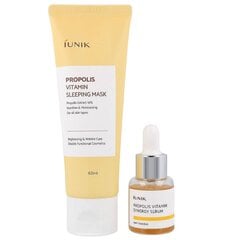 IUNIK SET - Propolis Edition Skincare Set (seerum + mask) - kinkekomplekt taruvaiguga цена и информация | Маски для лица, патчи для глаз | kaup24.ee