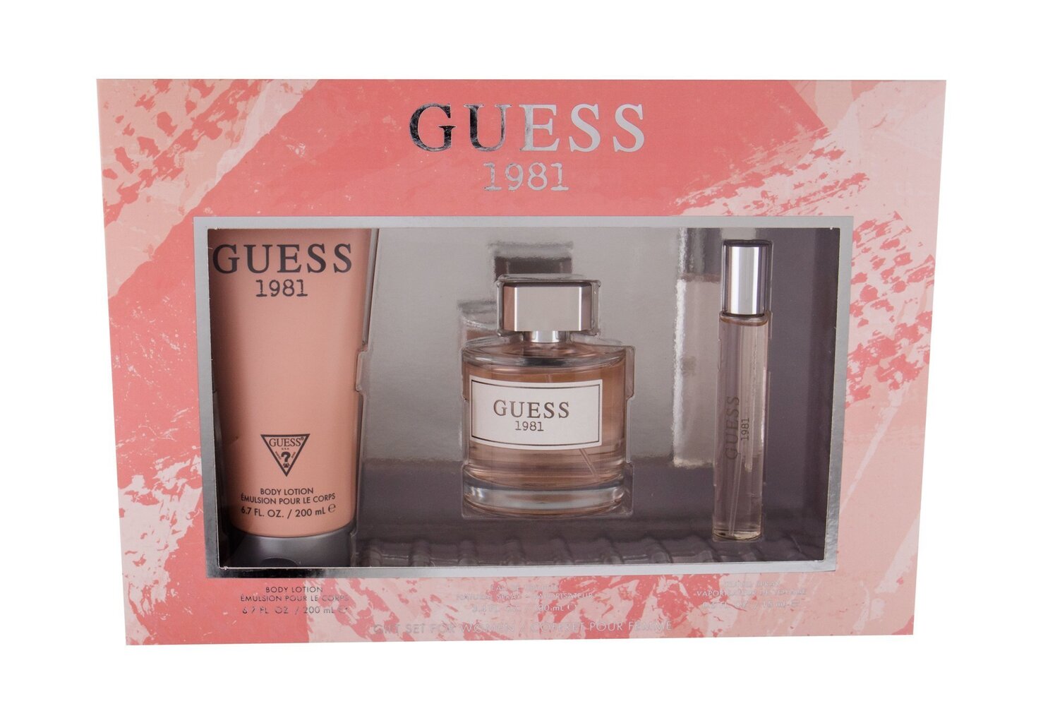 Komplekt Guess Guess 1981 naistele: tualettvesi EDT 100 ml + tualettvesi EDT 15 ml + ihupiim 200 ml hind ja info | Naiste parfüümid | kaup24.ee