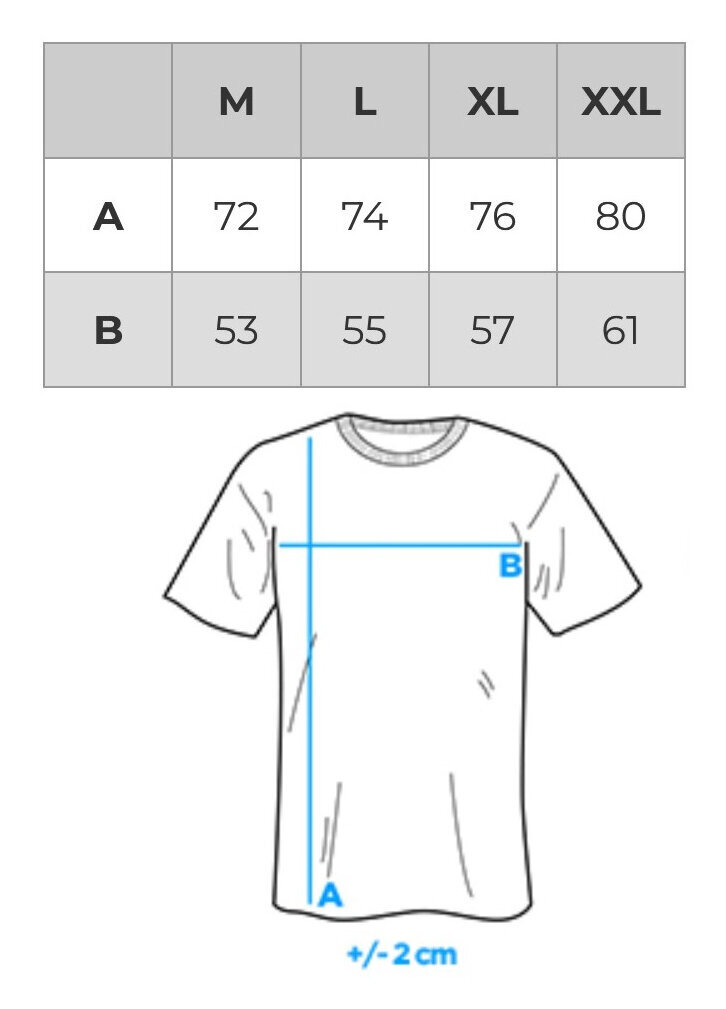 Trükitud T-särk mehed Edoti S2003 цена и информация | Meeste T-särgid | kaup24.ee