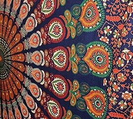 Raajsee seinavaip Mandala 100% puuvillane värv 132 x 208 cm hind ja info | Vaibad | kaup24.ee