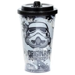 Kahekordsete seinte ja põhuga purunematu kruus - Stormtrooper 500ml hind ja info | Termosed, termostassid | kaup24.ee