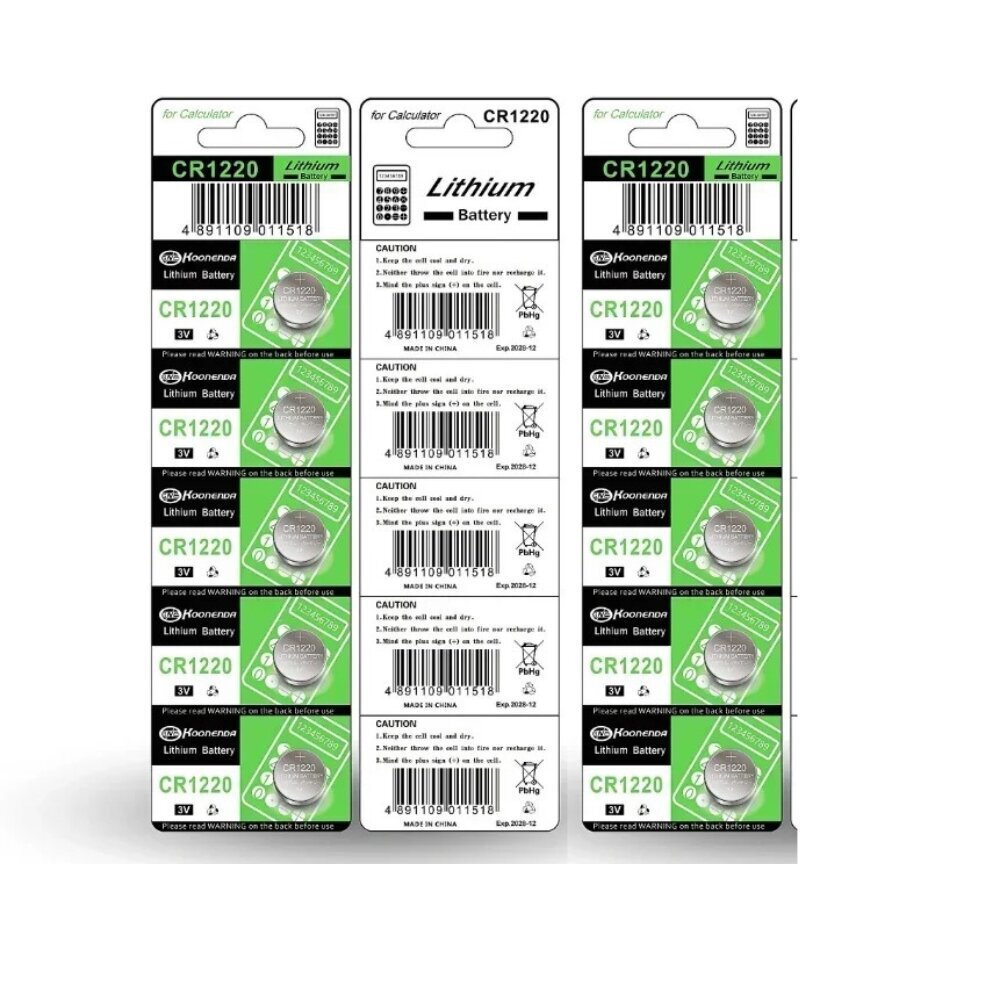 Lerp CR1220 patareid, 15 tk hind ja info | Patareid | kaup24.ee