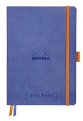 Märkmik Rhodia Rhodiarama Goalbook safiir A5 täpiline pehmekaaneline hind ja info | Vihikud, märkmikud ja paberikaubad | kaup24.ee