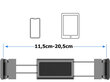 Universaalne reguleeritav autohoidik tahvelarvutile ja telefonile цена и информация | Mobiiltelefonide hoidjad | kaup24.ee