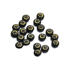 Akrüülhelmed Emoji Smiley 10x6 mm 20 tk., must hind ja info | Ehete valmistamine, helmestamine | kaup24.ee