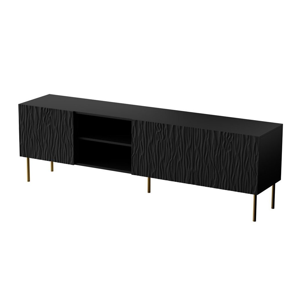 Cama Meble Jungle telerilaud, 190x40,5x59,5 cm, must цена и информация | TV alused | kaup24.ee